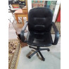 FAUTEUIL DE BUREAU A ROULETTES PU NOIR