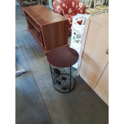 CONSOLE RONDE METAL PLATEAU...