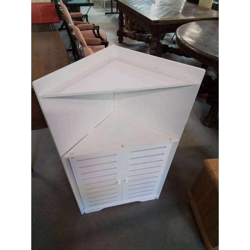 ENCOIGNURE BOIS BLANC 2 PORTES 1 NICHE 