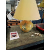 LAMPE BOULE CÉRAMIQUE JAUNE AUX FLEURS AJ JAUNE 