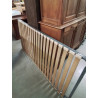 SOMMIER CADRE MÉTAL GRIS A LATTES 90X190CM