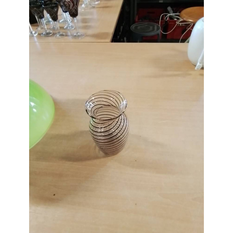 VASE VERRE TORSADÉ 