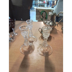 BOUGEOIR CRISTAL TAILLÉ 