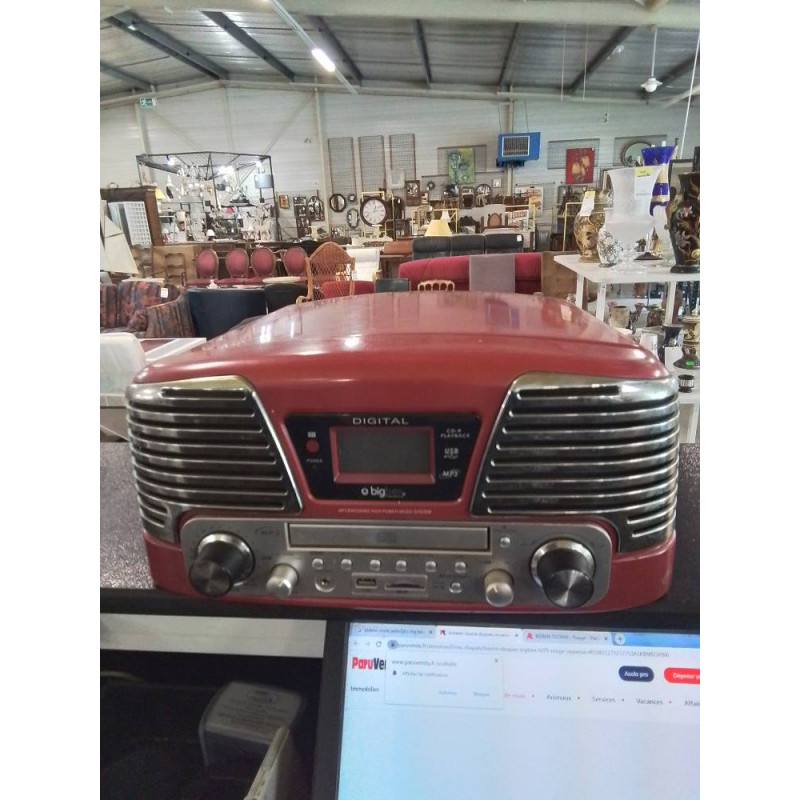 TOURNE DISQUE RADIO CD’S O BIGBEN TD79