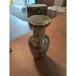 VASE CÉRAMIQUE AUX OISEAUX...