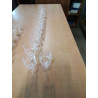 13 VERRES A PIED CRISTAL TAILLÉ 