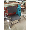 CHAISE DE JARDIN PLIANTE MÉTAL ET TOILE NOIR