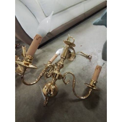 LUSTRE HOLLANDAIS 3 FEUX...