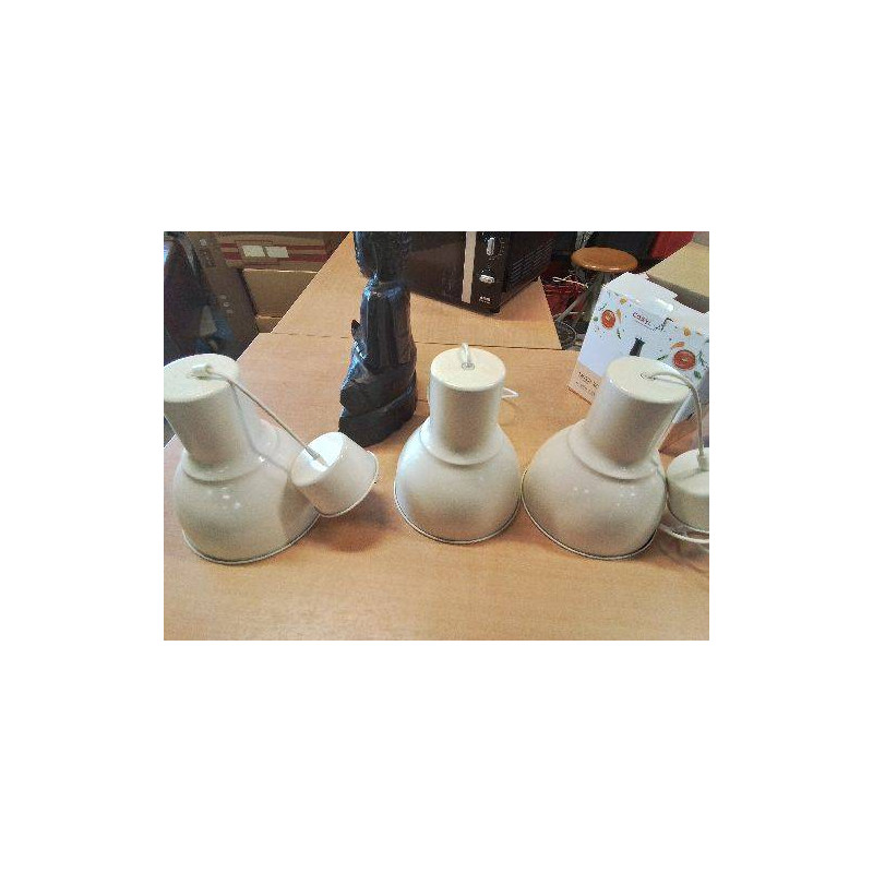 SUSPENSION MÉTAL BLANC 