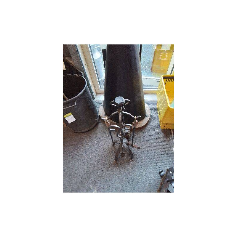 SERVITEUR DE CHEMINÉE FER FORGÉ 5 PIÈCES 