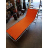 LIT D’APPOINT PLIANT MÉTAL ET TOILE ORANGE 