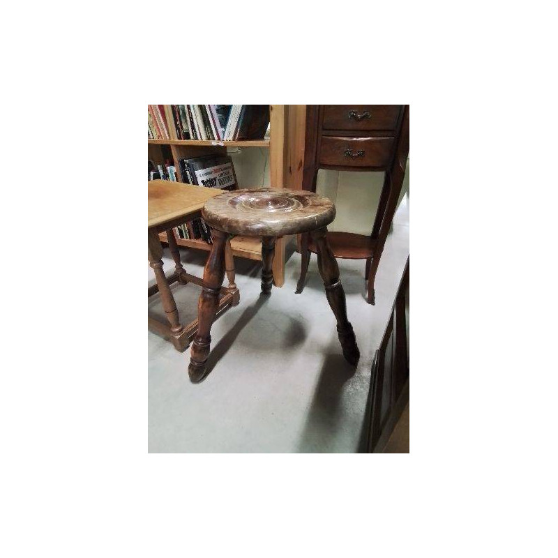 PORTE PLANTE BOIS ROND TRIPODE 