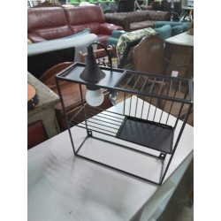 ÉTAGÈRE MURALE  LAMPE MÉTAL...