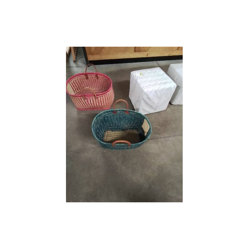PANIER VANNERIE VERT