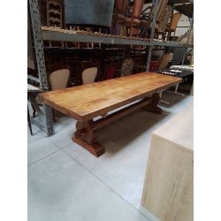 TABLE MONASTÈRE CHÊNE CLAIR 270X85,5X75,5