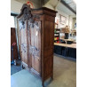 ARMOIRE DE MARIAGE CAUCHOISE PITCHPIN  SCULPTEE AUX COLOMBES
