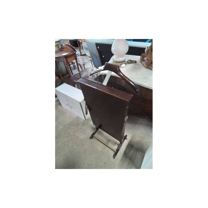 VALET DE NUIT A ROULETTES ACAJOU 