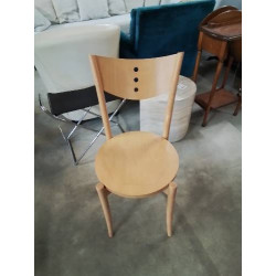 CHAISE BOIS CLAIR ASSISE...