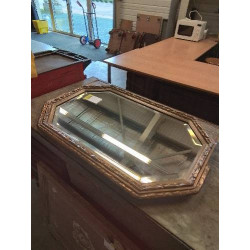 MIROIR OCTOGONAL BOIS ET...