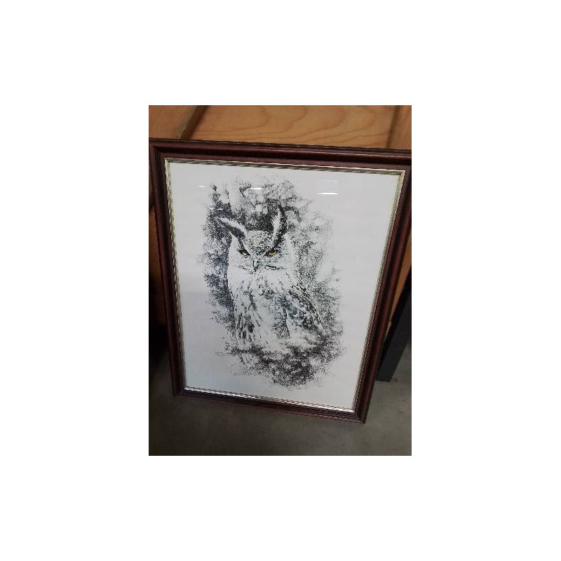 GRAVURE HIBOU