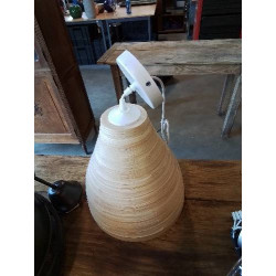 SUSPENSION RONDE BOIS CLAIR