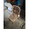 CHAISE ENFANT ROTIN ET VANNERIE ANNÉES 50