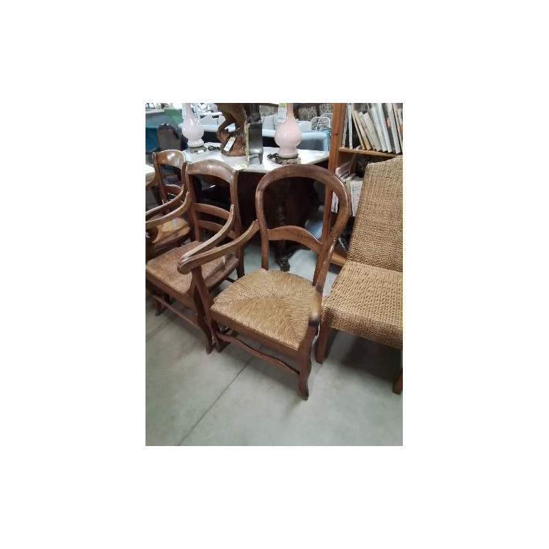 FAUTEUIL DE CHEMINÉE DOSSIER CINTRÉ XIXE 