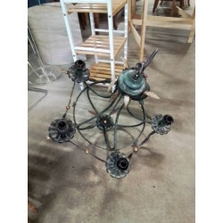 SUSPENSION MÉTAL VERT ET...