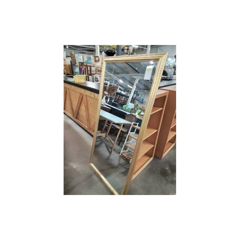 MIROIR RECTANGULAIRE DORÉ 160X80CM