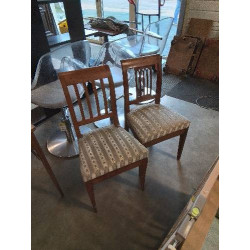 PAIRE DE CHAISES BOIS CLAIR...