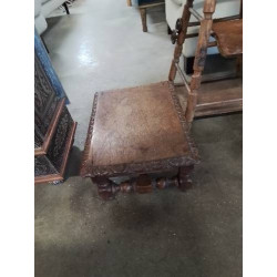 REPOSE PIEDS BOIS SCULPTÉ A...