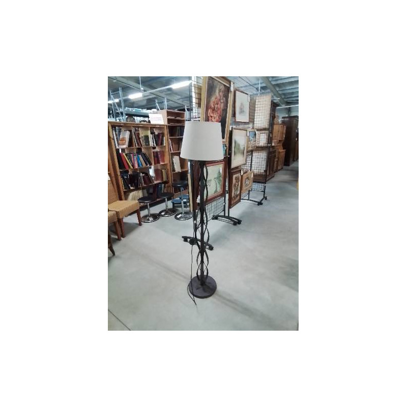 LAMPADAIRE MÉTAL CHOCOLAT AJ ECRU