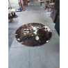 TAPIS ROND EN PEAU DE VACHE 147CM