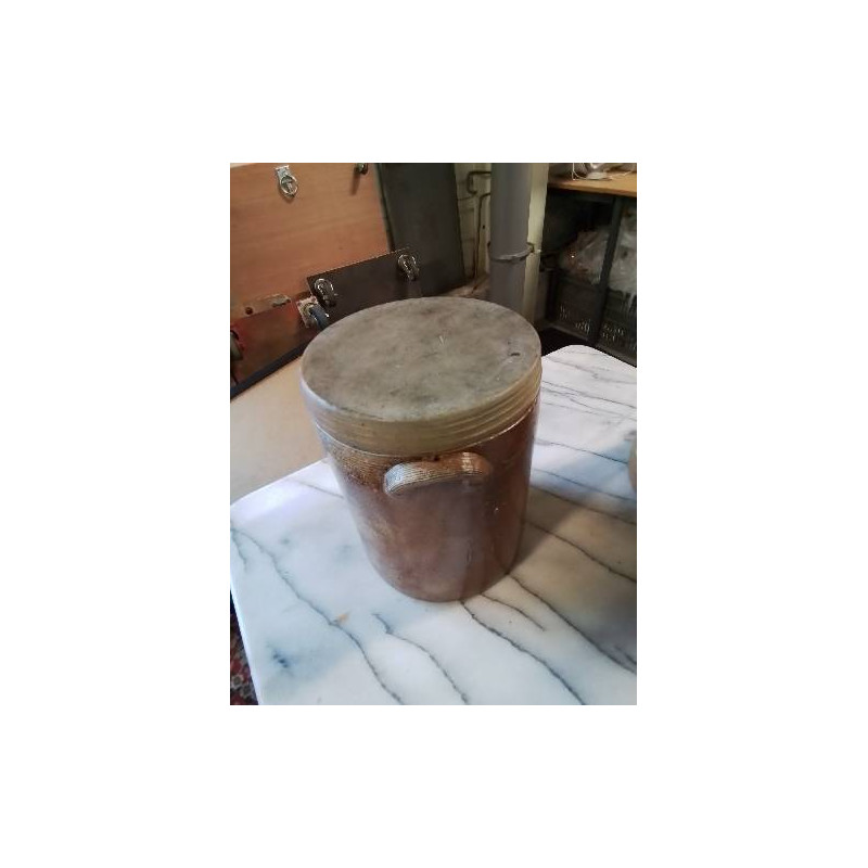 POT A SALER A OREILLES GRES VERNISSE 