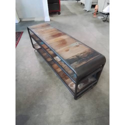 MEUBLE TV MÉTAL ET BOIS...