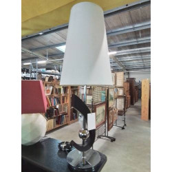 LAMPE MÉTAL CHROMÉ ET...
