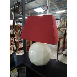 LAMPE BOULE CÉRAMIQUE ECRU...