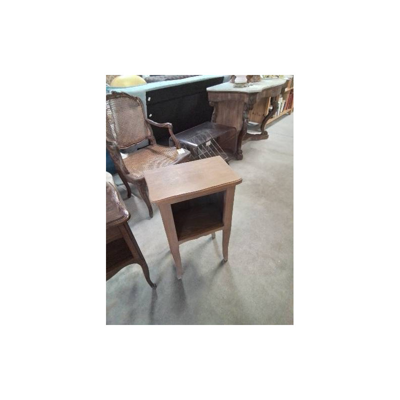 CHEVET BOIS CLAIR 1 NICHE STYLE RÉGENCE 