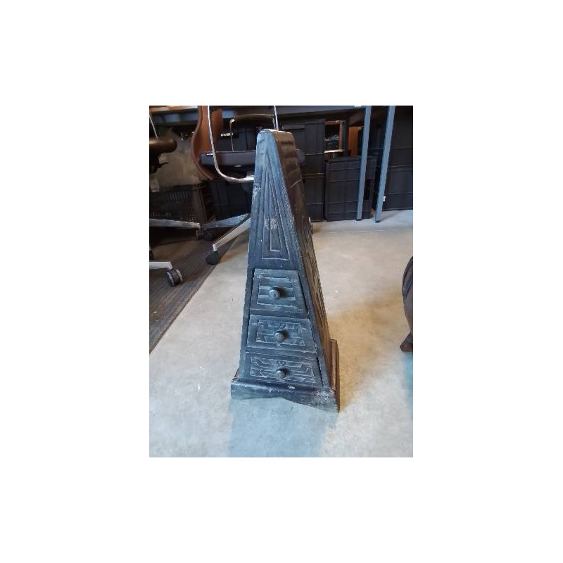 ÉTAGÈRE PYRAMIDE BOIS 3 TIROIRS 