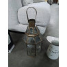 LANTERNE LAITON ET VERRE