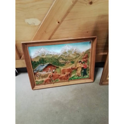 CADRE SCULPTÉ PAYSAGE DE...