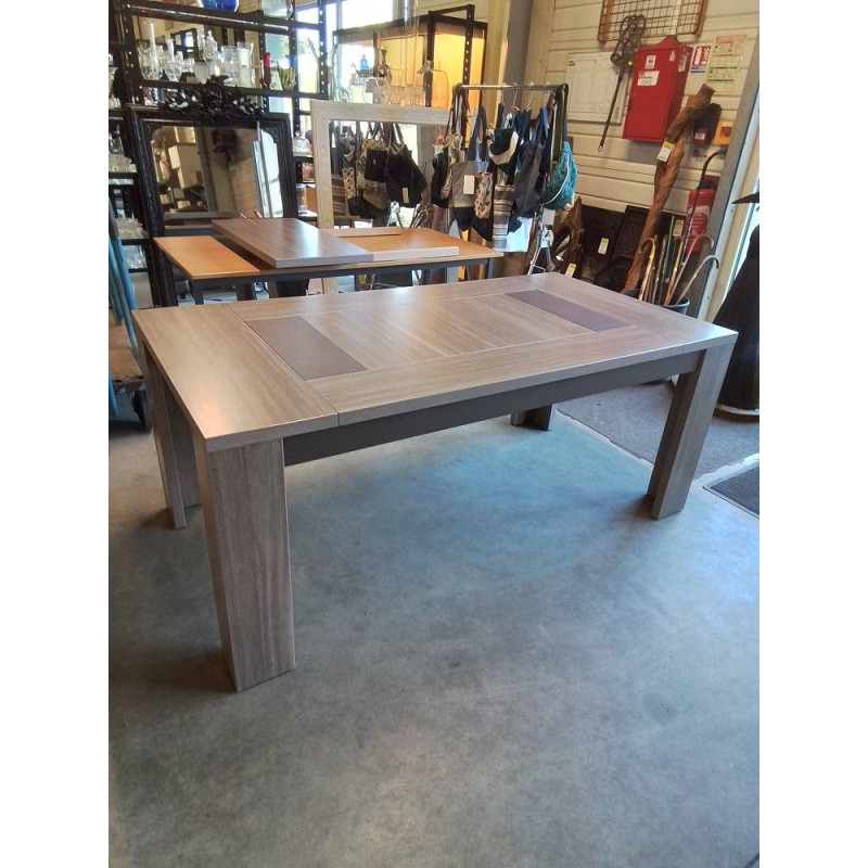 TABLE RECTANGULAIRE BOIS TAUPE 180X95X75CM 1RAL44,5CM