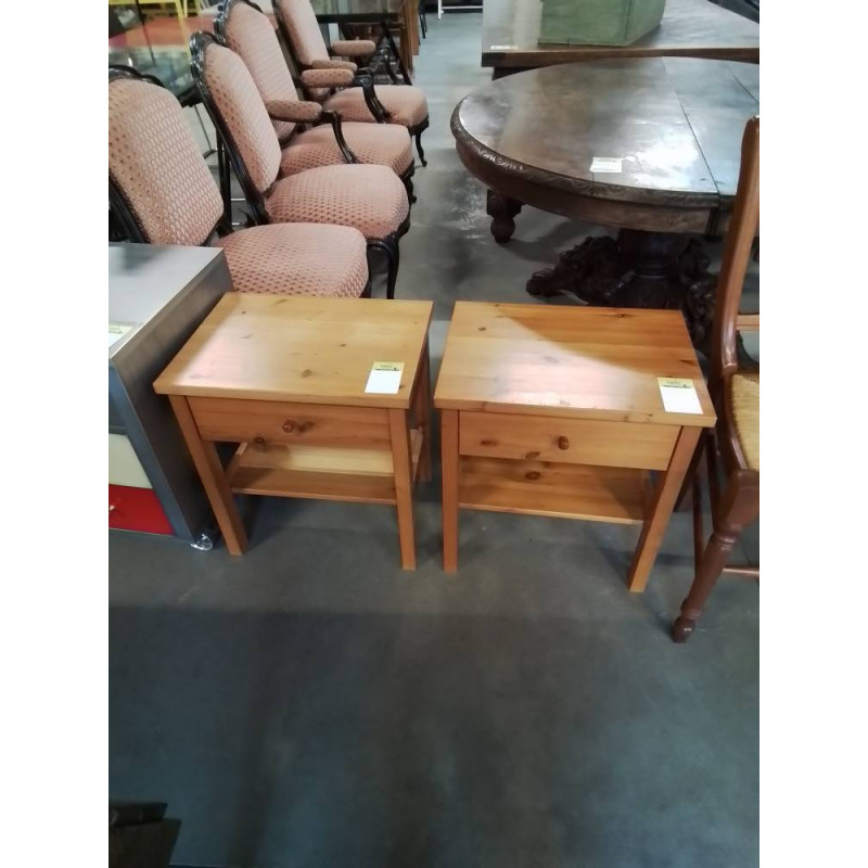 CHEVET PIN 1 TIROIR 1 NICHE 