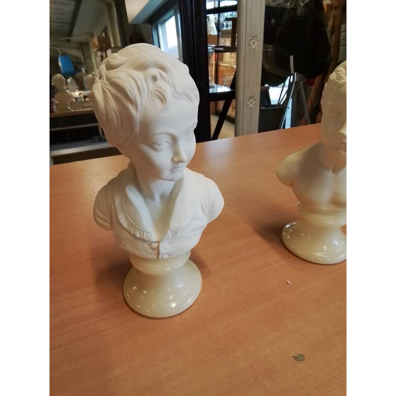 BUSTE JEUNE HOMME SOCLE MARBRE G.BESSI