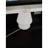 LAMPE CHAMPIGNON VERRE BLANC ANNÉES 2000