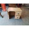 BUREAU BOIS NATUREL A TABLETTE 2 TIROIRS ANNEE 40 