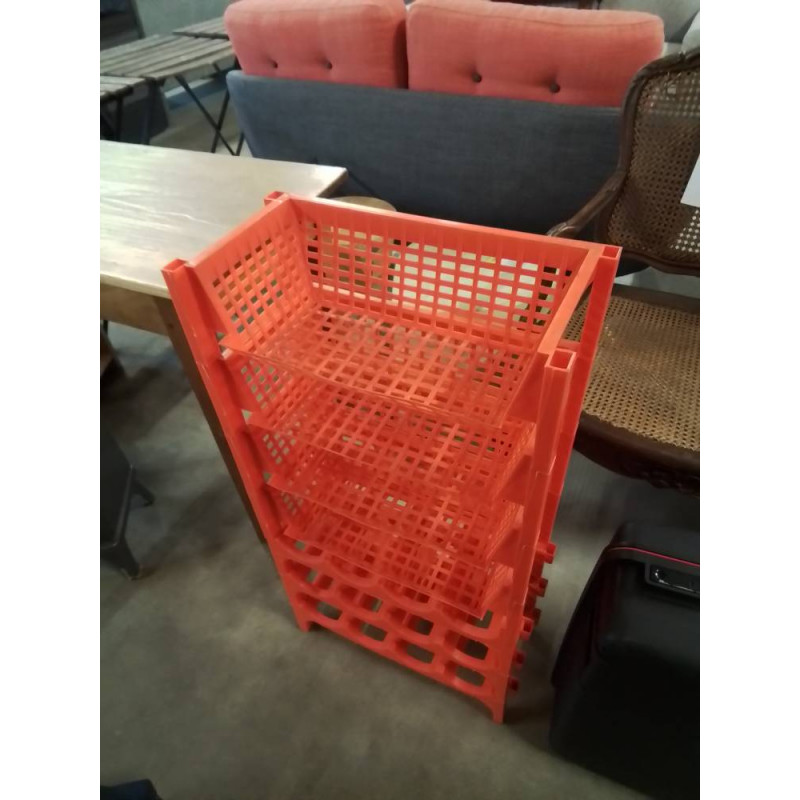 ÉTAGÈRE RESINE ORANGE 