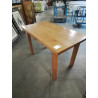 TABLE RECTANGULAIRE CHÊNE CLAIR 1 TIROIR 120X68X77CM