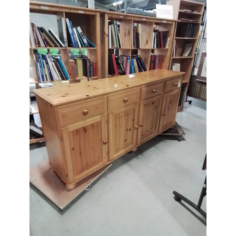 ENFILADE PIN 4 PORTES 4 TIROIRS