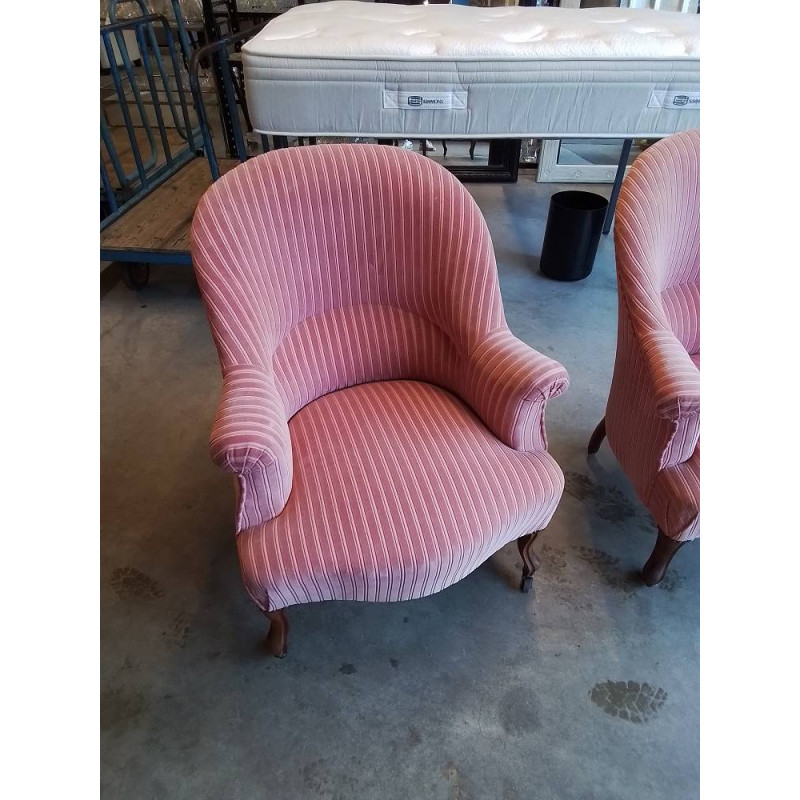 CRAPAUD TISSU VIEUX ROSE NAPOLÉON III 